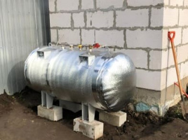 Наземный газгольдер 800 л с утеплением в Орехово-Зуево